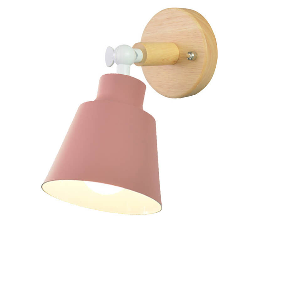 Nordic Rotatable Wood Wall Sconce