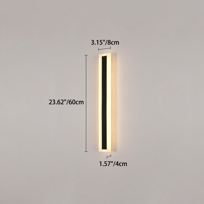 Premium Minimalist Rectangular LED Wall Sconce - Aluminum