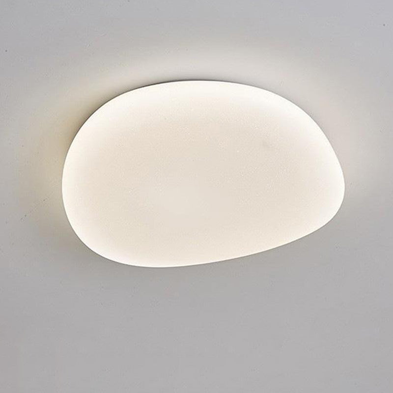 Minimalist Pebble Acrylic LED Flush Mount Ceiling Light for Bedroom
