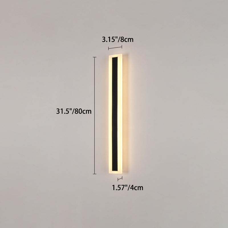 Premium Minimalist Rectangular LED Wall Sconce - Aluminum
