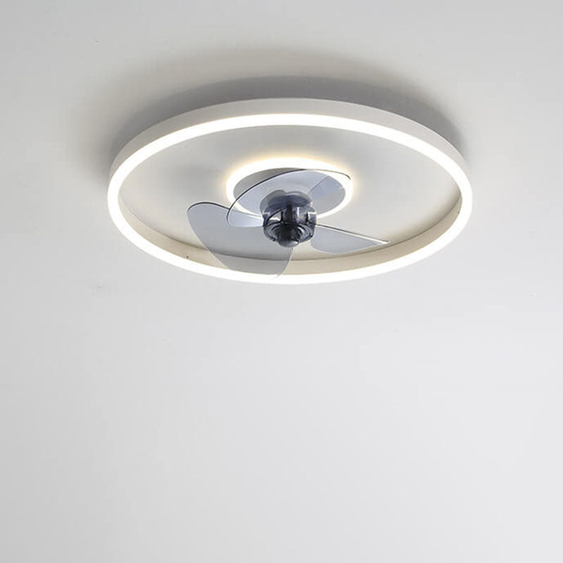 Minimalist Round Invisible LED Ceiling Fan Light