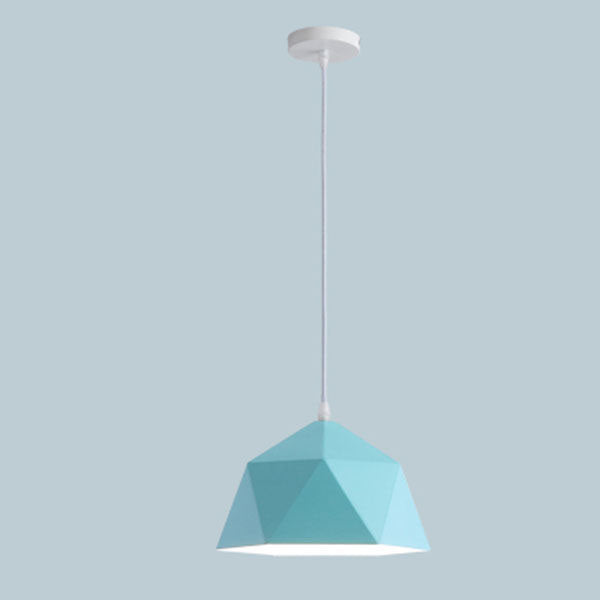 Geometric Lozenge 1-Light Pendant - Modern Macaroon Design