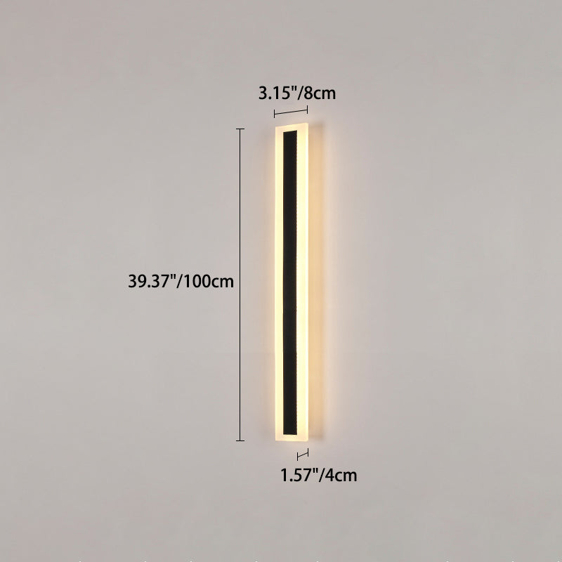 Premium Minimalist Rectangular LED Wall Sconce - Aluminum