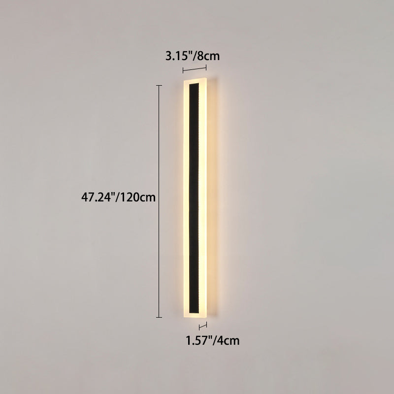 Premium Minimalist Rectangular LED Wall Sconce - Aluminum