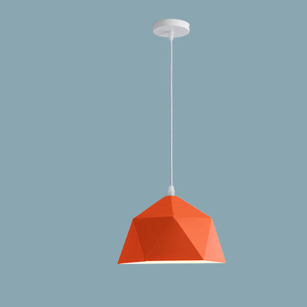 Geometric Lozenge 1-Light Pendant - Modern Macaroon Design
