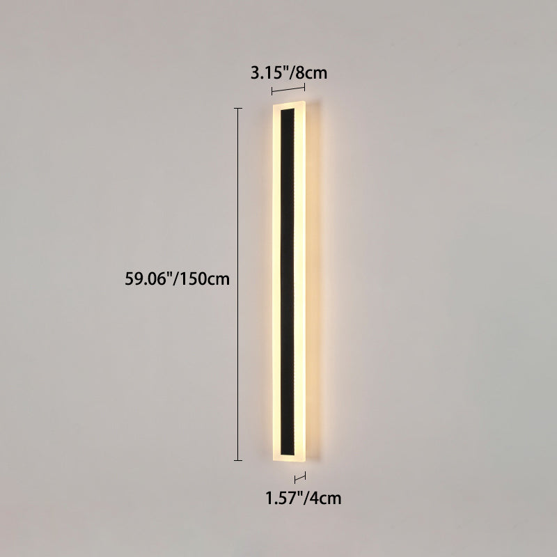 Premium Minimalist Rectangular LED Wall Sconce - Aluminum