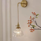 Modern Copper & Glass Wall Sconce
