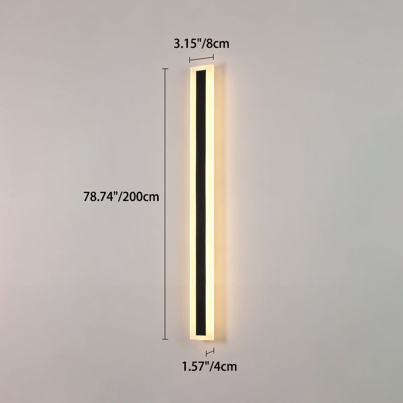 Premium Minimalist Rectangular LED Wall Sconce - Aluminum