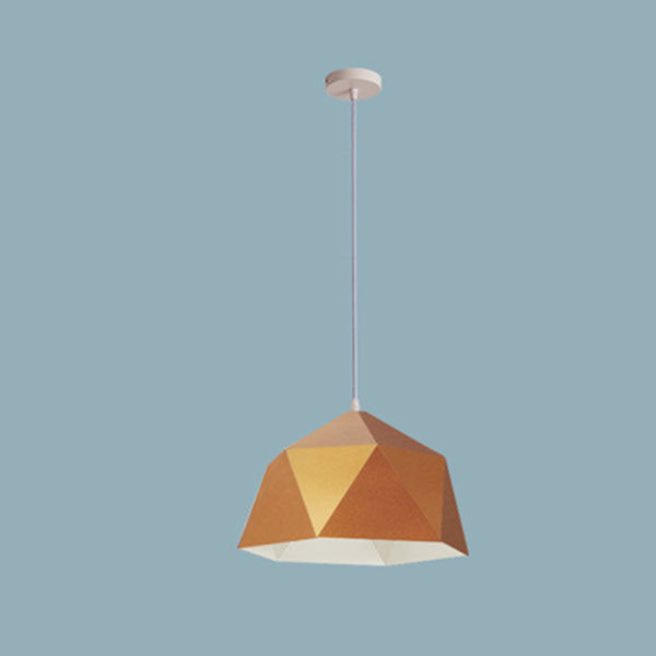 Geometric Lozenge 1-Light Pendant - Modern Macaroon Design