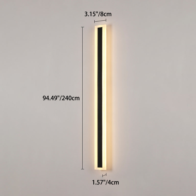 Premium Minimalist Rectangular LED Wall Sconce - Aluminum