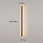 Premium Minimalist Rectangular LED Wall Sconce - Aluminum