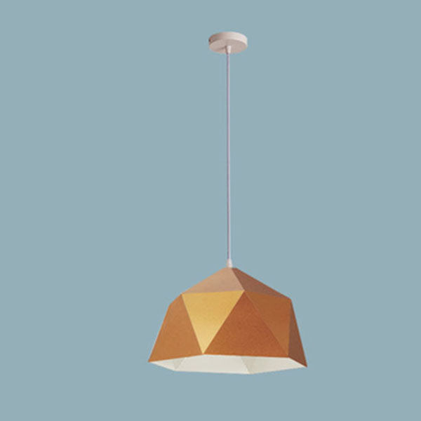 Geometric Lozenge 1-Light Pendant - Modern Macaroon Design