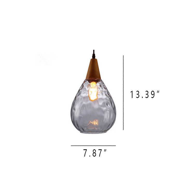 Water Ripple Glass Pendant Light