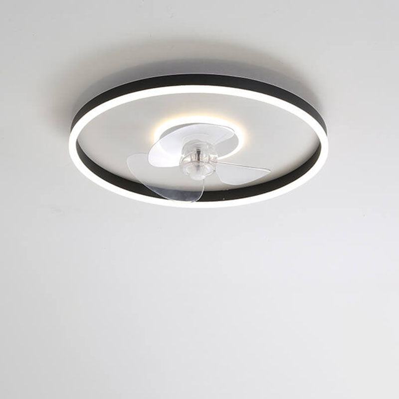 Minimalist Round Invisible LED Ceiling Fan Light