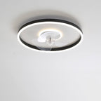 Minimalist Round Invisible LED Ceiling Fan Light