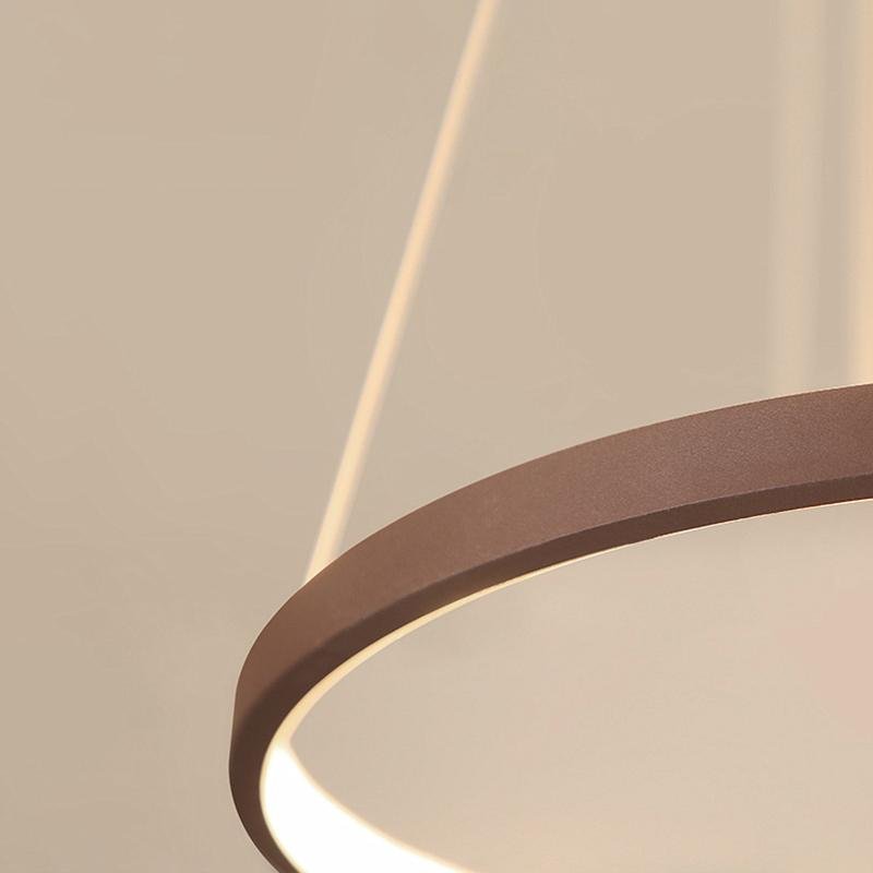 Modern Circle Linear Chandelier Ceiling Light