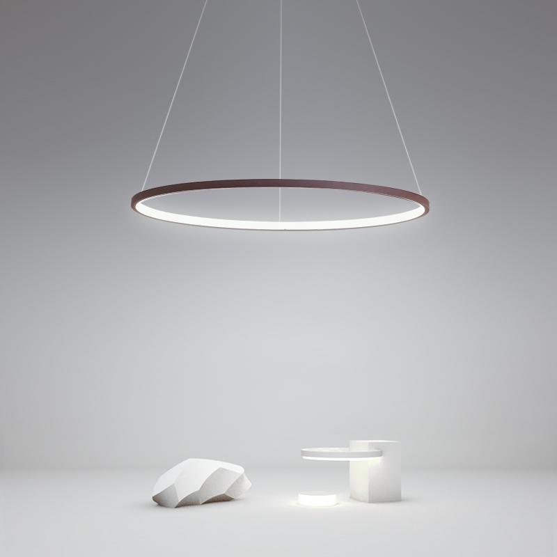 Modern Circle Linear Chandelier Ceiling Light