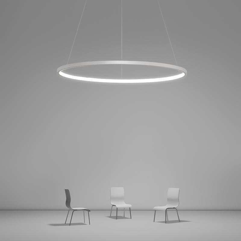 Modern Circle Linear Chandelier Ceiling Light