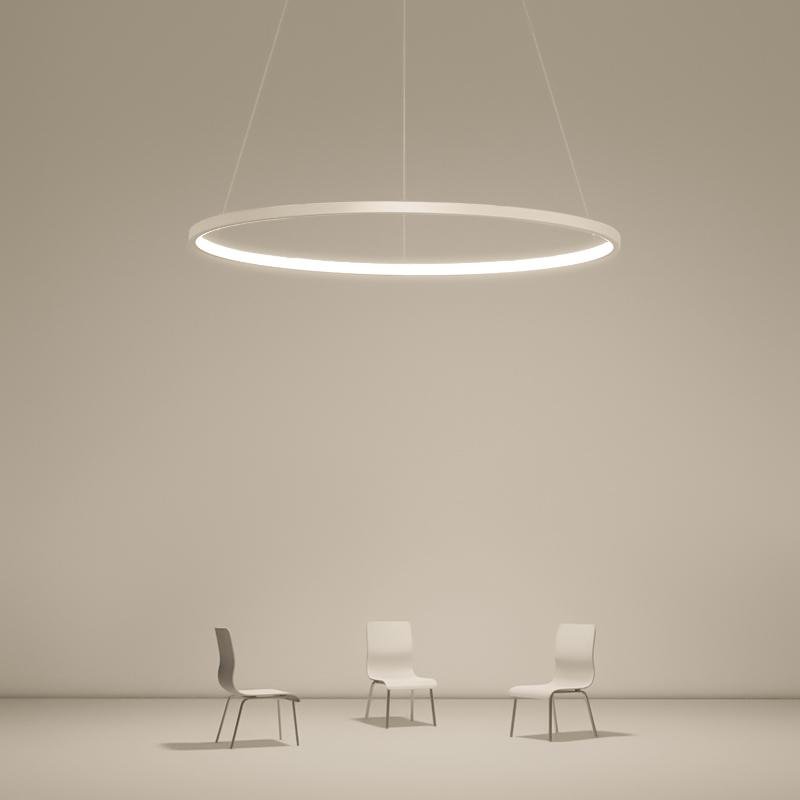 Modern Circle Linear Chandelier Ceiling Light