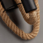 Vintage Hemp Rope 1-Light Wall Sconce
