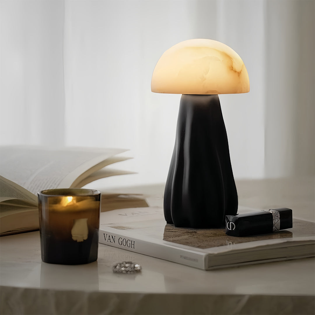 Nordic Resin Mushroom Table Lamp - Unique LED Atmosphere Light