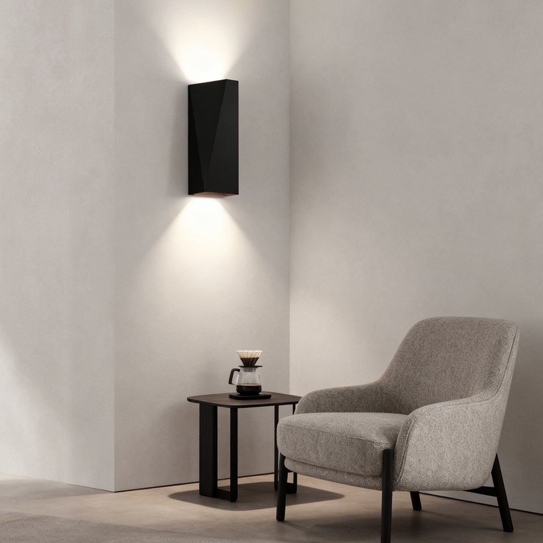 Modern Geometric LED Wall Light - Up and Down Lighting Fixture
