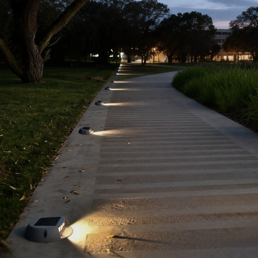 Solar-Powered LED Pathway Lights for Decks and Landscapes