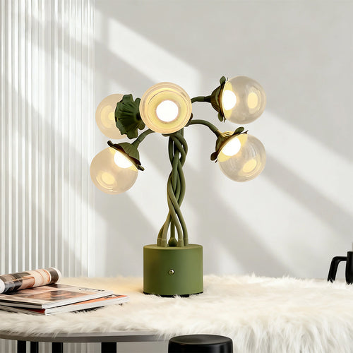Adjustable Bubble Table Lamp with Flexible Stems - Creative DIY Design