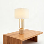 Nordic Style Geometric Metal Cage LED Table Lamp - Eye-Care Design