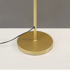Modern 3-Light Globe Floor Lamp in Gold, Black, and White