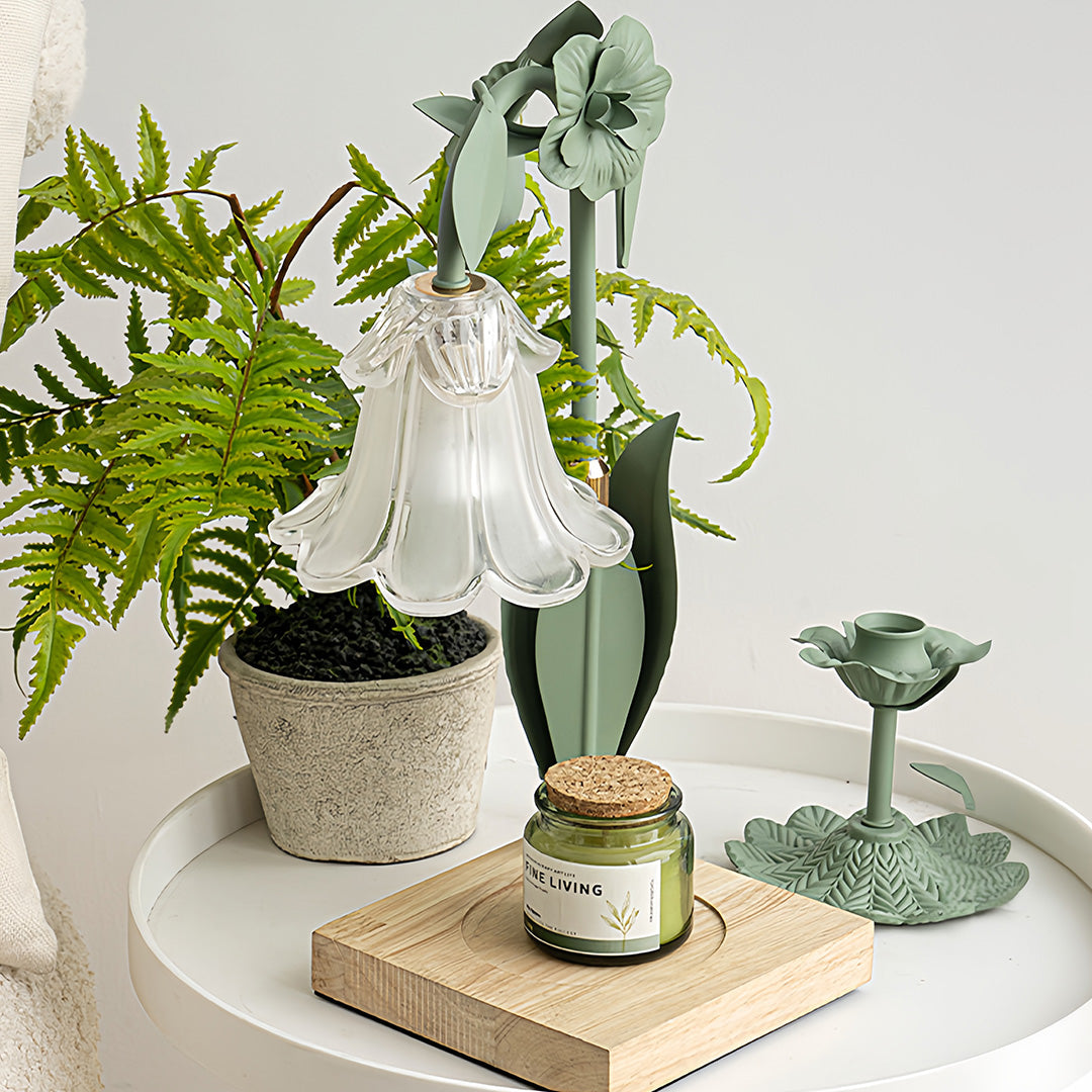 Elegant Fireless Scented Flower Table Lamp - Melt Night Light