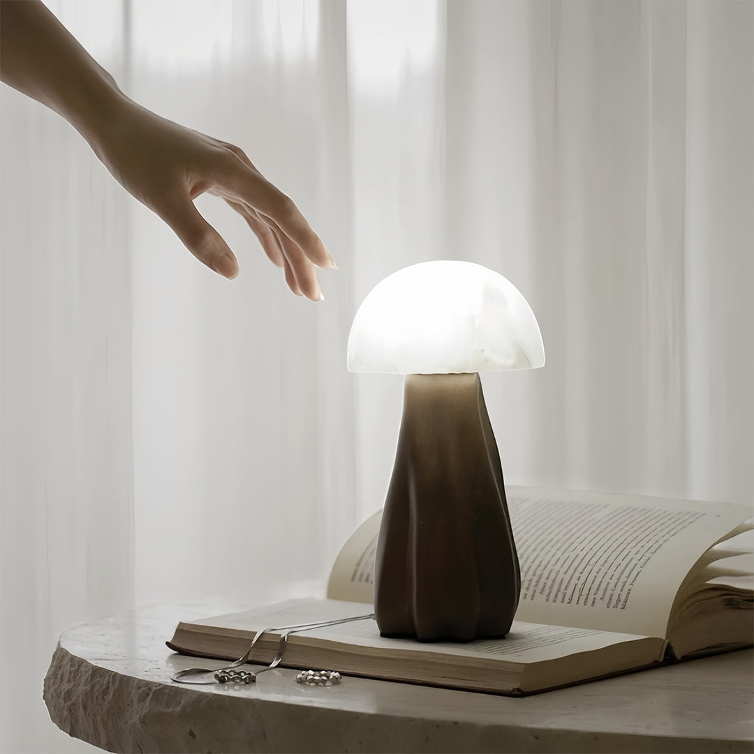 Nordic Resin Mushroom Table Lamp - Unique LED Atmosphere Light