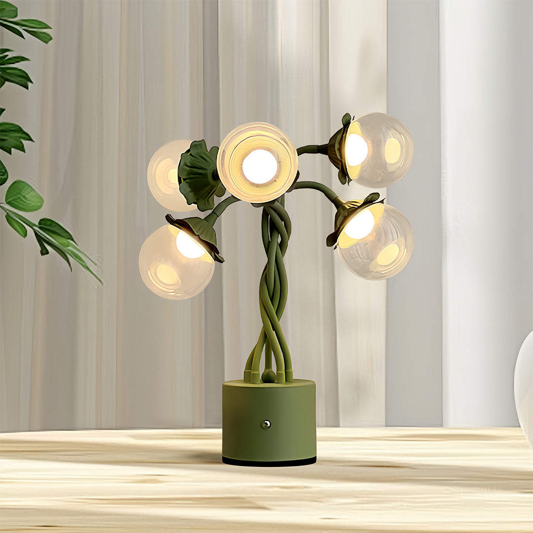 Adjustable Bubble Table Lamp with Flexible Stems - Creative DIY Design
