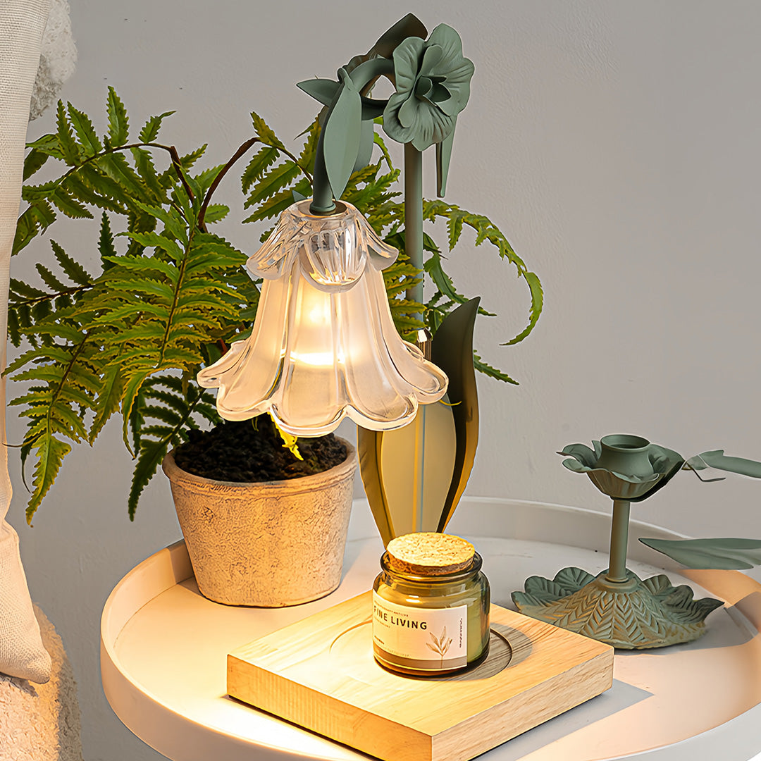 Elegant Fireless Scented Flower Table Lamp - Melt Night Light