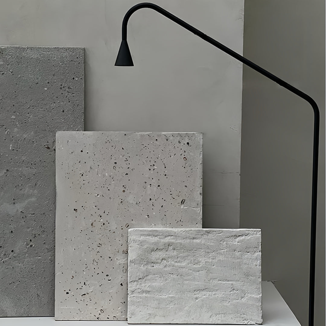 Minimalist Black and Gold LED Floor Lamps for Reading
