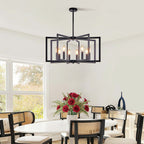 Industrial Multi-Head Candle Chandelier Ceiling Light