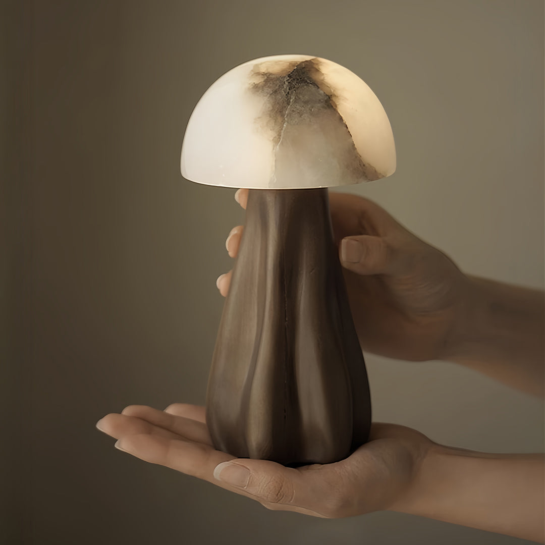 Nordic Resin Mushroom Table Lamp - Unique LED Atmosphere Light