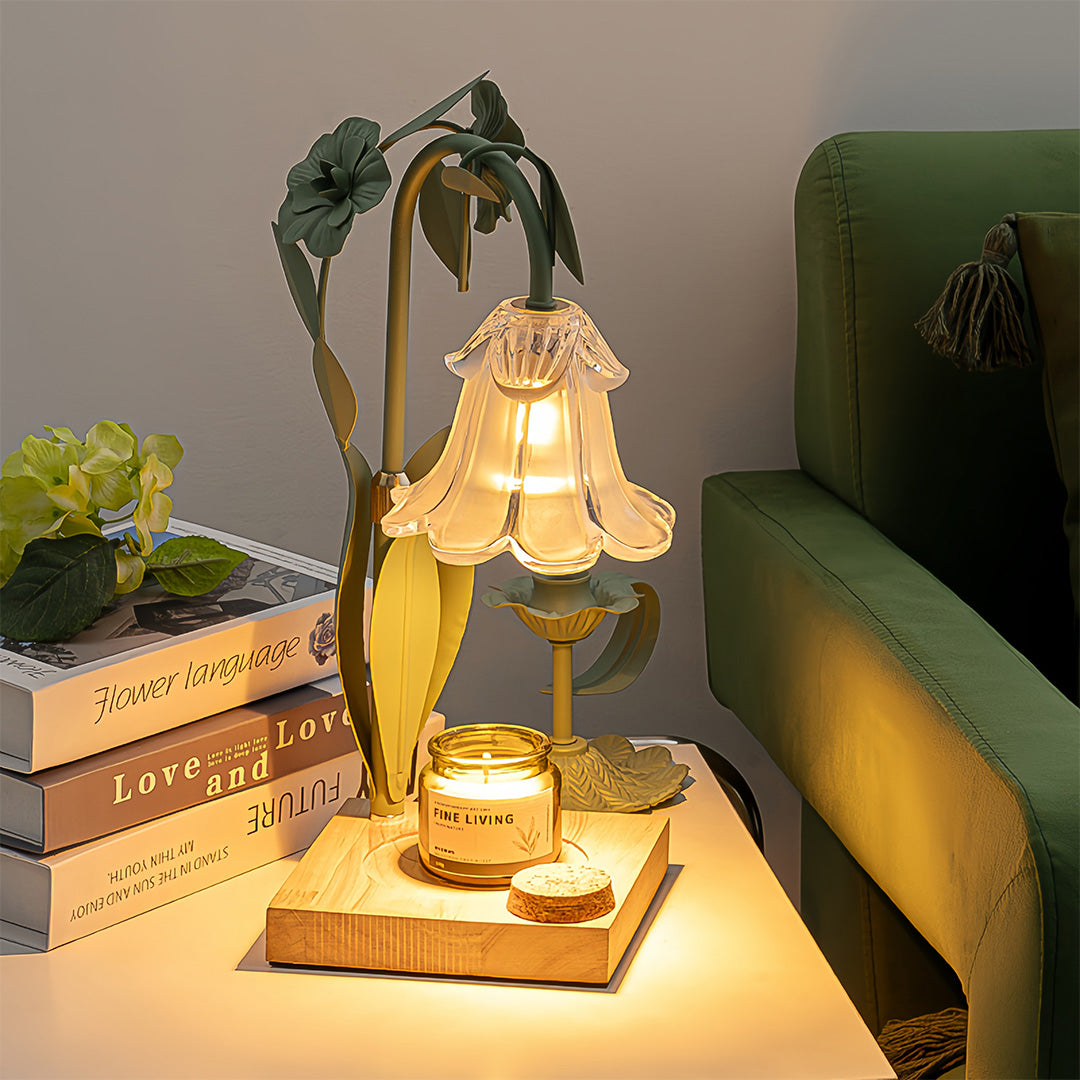 Elegant Fireless Scented Flower Table Lamp - Melt Night Light