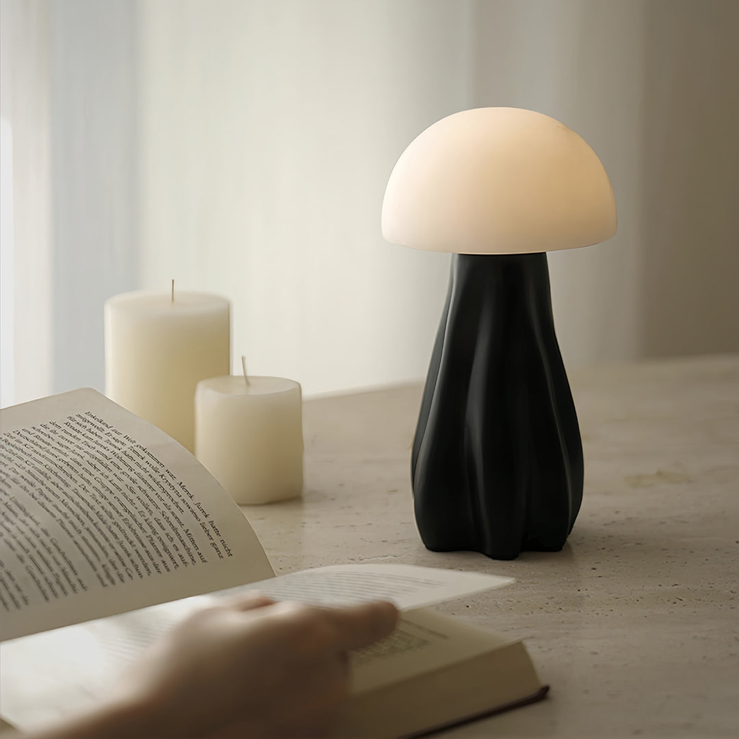 Nordic Resin Mushroom Table Lamp - Unique LED Atmosphere Light