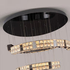 Modern Minimalist K9 Crystal Ceiling Chandelier