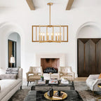 Industrial Multi-Head Candle Chandelier Ceiling Light