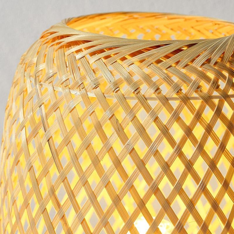 Premium Japanese Rattan Table Lamp - Natural Ambient Lighting