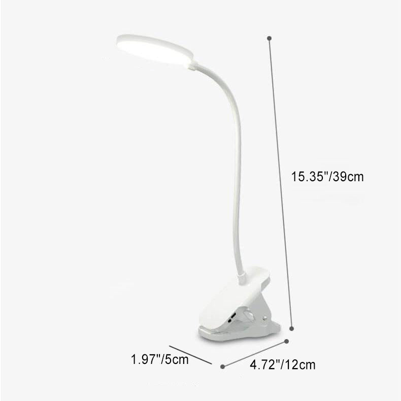 Rechargeable LED Clip Desk Lamp - Eye-Caring Night Light