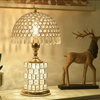 Elegant Crystal Dome Table Lamp - 1-Light Design