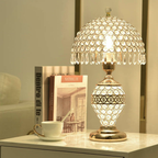 Elegant Crystal Dome Table Lamp - 1-Light Design