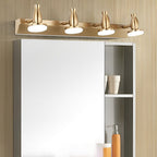 Premium Adjustable Gold LED Bathroom Vanity Light with 180° Rotatable Heads - 3/4 Light Fixture