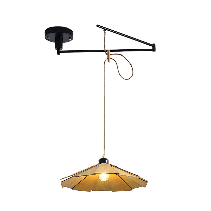 Dimmable Adjustable Swing Arm Pendant Light Fixture