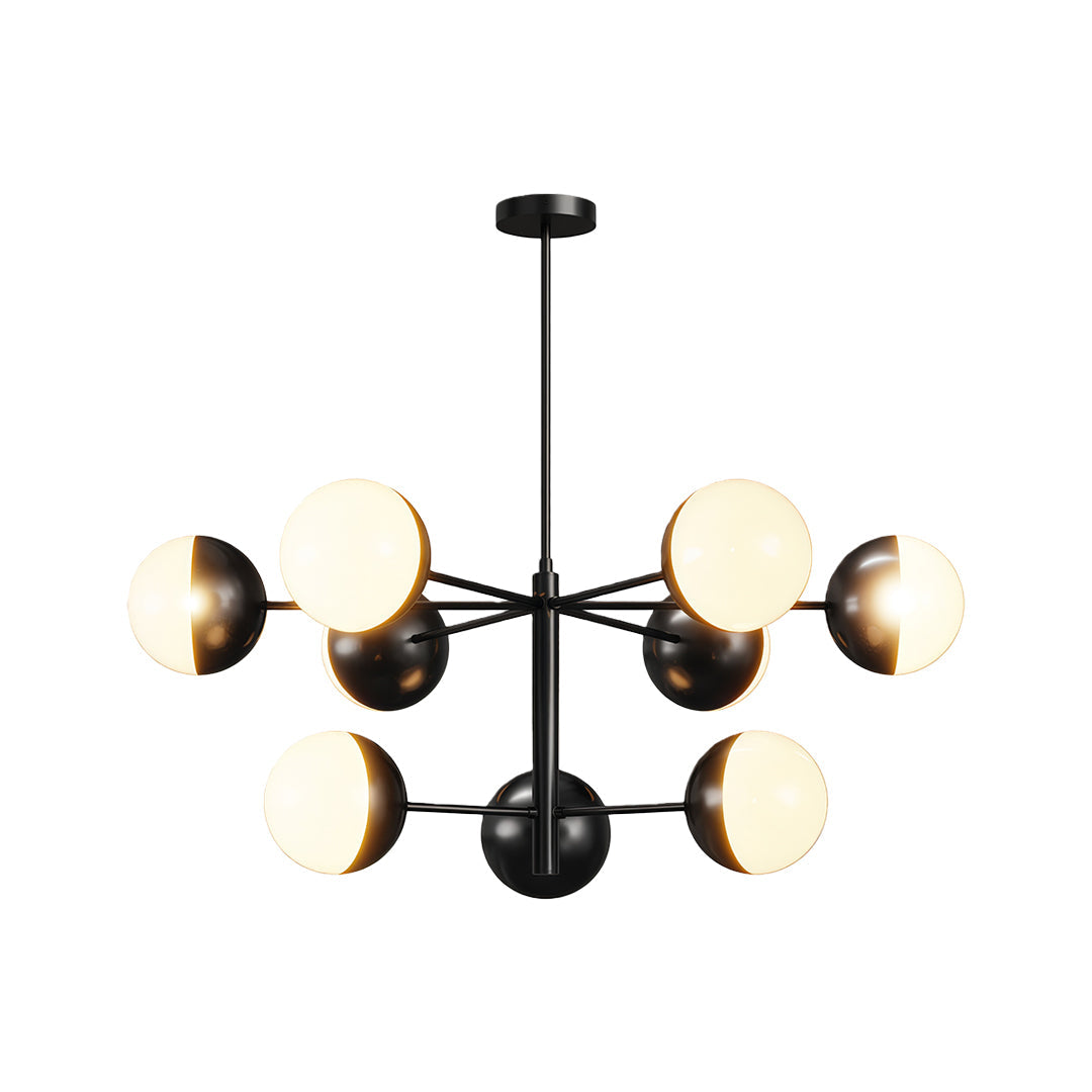 Modern Solid Copper Globe Chandelier Ceiling Light