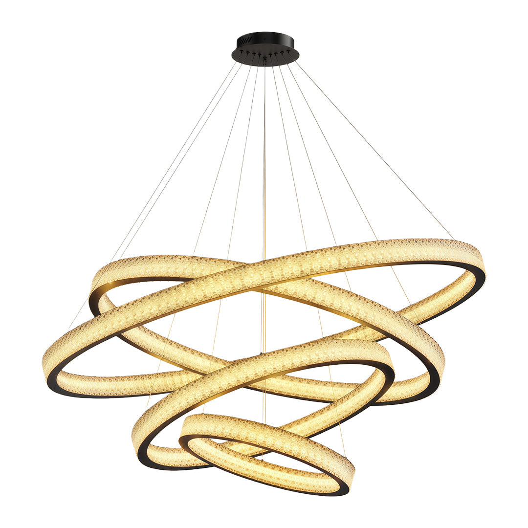 Luxury Copper Circular Chandelier Ceiling Light
