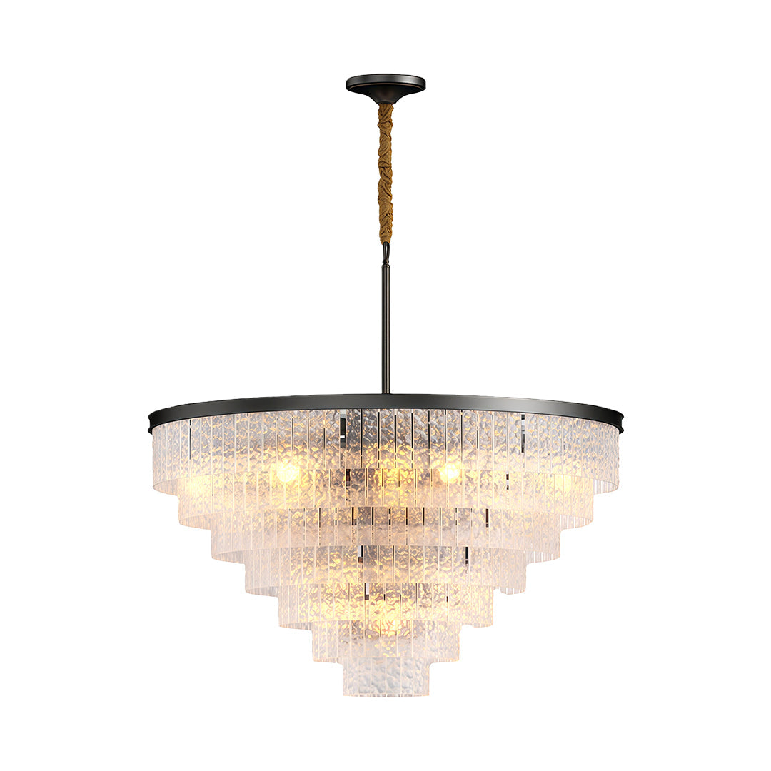 Minimalist Full-Copper Chandelier - Luxury Ceiling Light